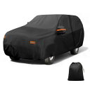 X AUTOHAUX 車カバー アウトドア 防水 日光 雪 雹 保護 左側ドア ジッパー 210D-PU リンカーンに対応 ナビゲーター用