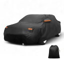 X AUTOHAUX 車カバー アウトドア 防水 日光 雪 雹 保護 左側ドア ジッパー 210D-PU Toyotaに対応 スープラ