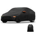 X AUTOHAUX カーカバー アウトドア 防水 日光 雪 雹 保護 左側ドア ジッパー 210D-PU Kiaに対応 EV6
