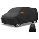 X AUTOHAUX 車カバー アウトドア 防水 日光 雪 雹 保護 左側ドア ジッパー 210D-PU Fordに対応 トランジット コネクト