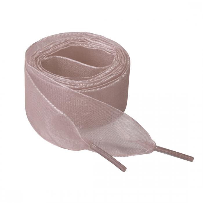 Allegra K 靴紐 透明 クリア リボン 靴ひも 平型 平ひも シューレース おしゃれ 幅 2.5cm 2足 ライトブラウン 80x4cm