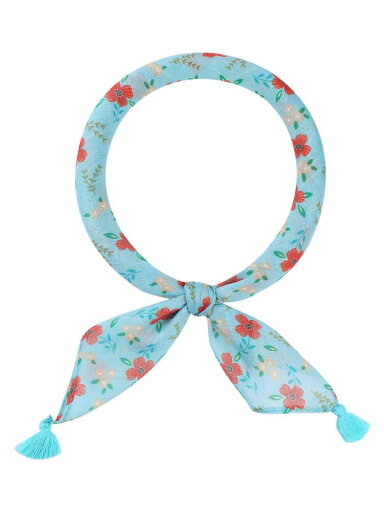 Elerevyo Women's Floral Printed Square Scarves, 23.6X23.6" Flowers Tassel Gauze Headscarf Neckerchief Flower-2-Turquoise Elerevyo Women's Floral Printed Square Scarves, 23.6X23.6" Flowers Tassel Gauze Headscarf Neckerchief Flower-2-Turquoise