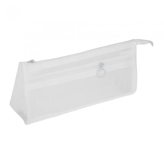 GLIDESMOOTH ペンケース 筆箱 透明 ペンバッグ メッシュポーチ 大容量 多機能 文房具収納 収納バッグ ..