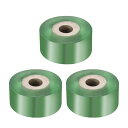 uxcell 3ロール 果樹接ぎ木テープ2CM x 100M PE伸ばし可能なガーデン接ぎ木ツール植物自己粘着フローリストリーフィルム 花木とポリ芽吹き用 緑色