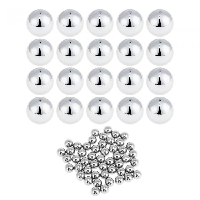 A ABSOPRO 7.1mm ベアリングボール ベアリング鋼 G100 精密ボール シルバートーン 50 個