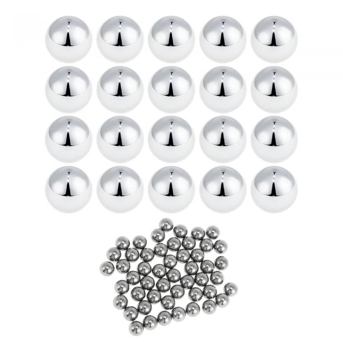 A ABSOPRO 8.0mm ベアリングボール ベアリング鋼 G100 精密ボール シルバートーン 50 個