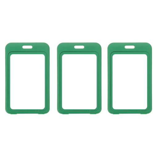PATIKIL 3パック クリア バッジホルダー、プラスチック ID バッジホルダー ダブルサイド ウィンドウ 垂直 ID プロテクター クリップ クレジットカード 近接キーカード 、緑 PATIKIL 3パック クリア バッジホルダー、プラスチック ID バッジホルダー ダブルサイド ウィンドウ 垂直 ID プロテクター クリップ クレジットカード 近接キーカード 、緑
