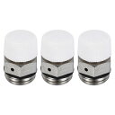 PATIKIL 3/8" BSPメススレッド手動ラジエーターエアベントバルブ 3個入りニッケルメッキ真鍮プラグバルヒートシンクヒーター用キー不要 シルバーホワイト