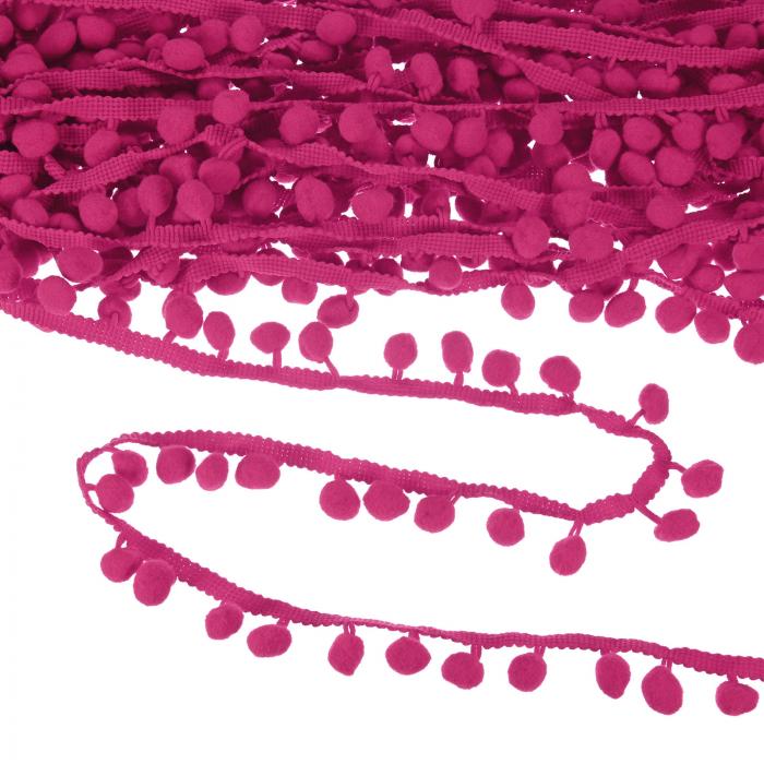 M METERXITY ポンポンボールフリンジトリム 20ヤード11mmボールフリンジトリムリボン ホームデコレーシ..