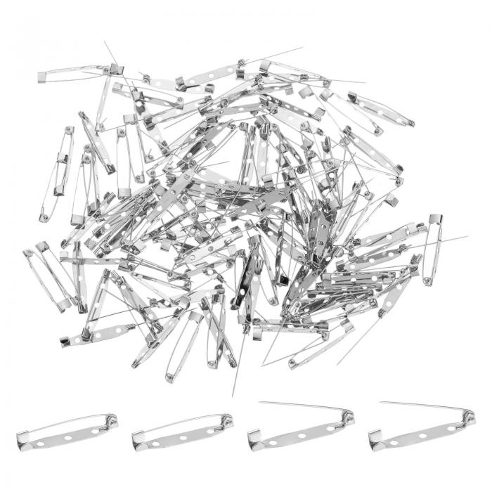 M METERXITY 120個入りバーピン 1.4"ブローチピンバック スセーフティクラ スプ バッジ/名札/コサージ..