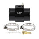 ACROPIX 12V/24Vユニバーサルウォーターテンプセンサーキット 1/8"NPT 1.65"ブラックアダプター200'Fオン-185'Fオフ 自動車ラジエーター&エンジン冷却用