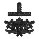 M METERXITY 20個入り ドリップ灌漑バーブ継手 1/2"ティーズチューブコネクタプラスチックカップリング ガーデン/温室/水槽/花ポット用 灌漑部品 ドリップパイプアクセサリー