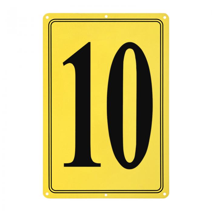 M METERXITY アルミナムナンバーサイン10 11.8