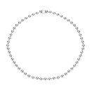 PATIKIL シルバートーン ビーズ チェーン ネックレス、チタン スチール 6mm ビーズ ボール チェーン ネックレス Y2K パンク ネックレス 女性と...