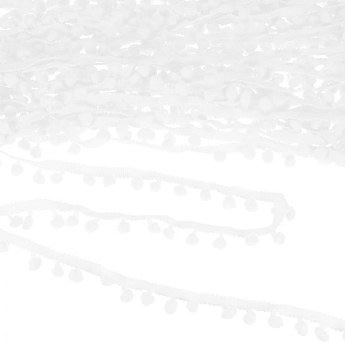 M METERXITY ポンポンボールフリンジトリム 10ヤード8mmボールフリンジトリムリボン ホームデコレーシ..