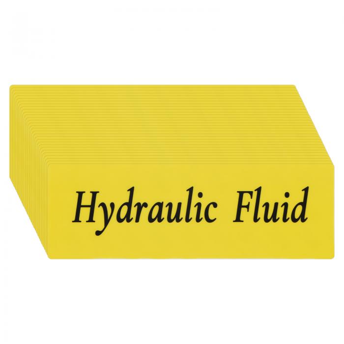 M METERXITY 30パック 油圧フルイドステッカー 6x2" 強力な粘着性防水燃料ラベルマーカー燃料ガスホー..