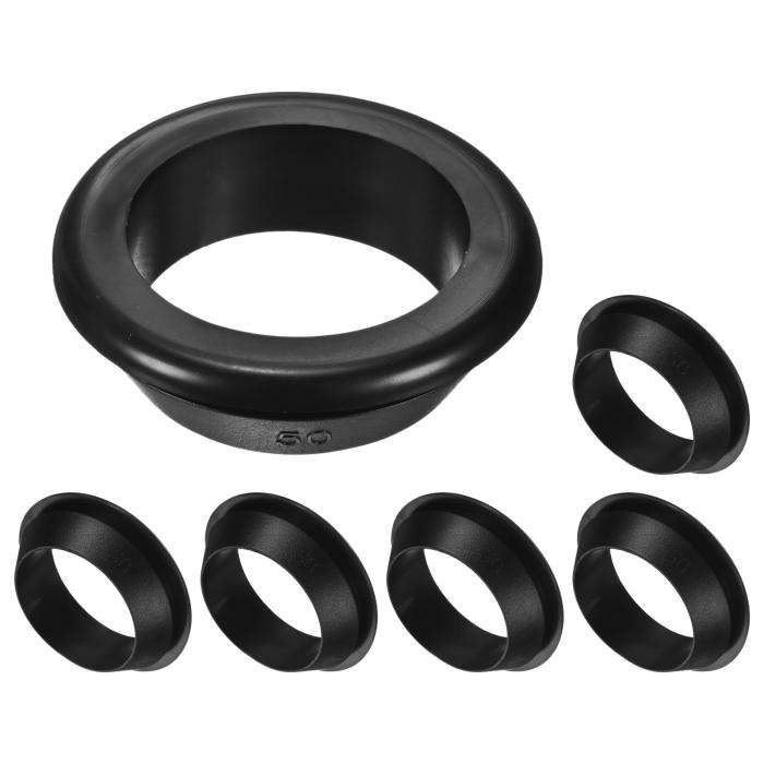 M METERXITY 6個入り ケーブル手すり用ラバーグロメット 50mm ドリル穴40mm 内径アイレットリングガス..