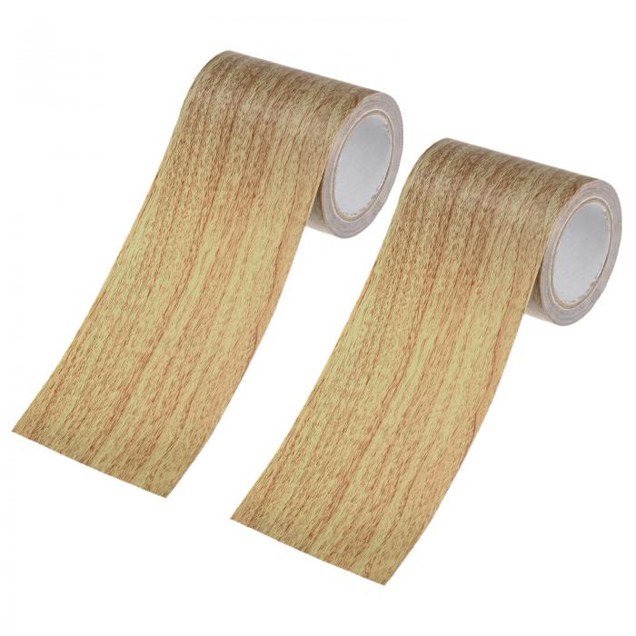 M METERXITY 2巻 木目修理テープ 2.24" x 15フィート 質感リアルな自己粘着木製床テープ接点ペーパー ..