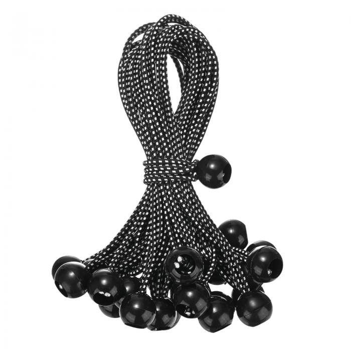 M METERXITY 25パック ボールバンジーコード 9" 高弾性キャノピー用タープタイダウンバンジーボール キ..