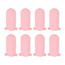 PATIKIL 8パックのシリコン製トラベルボトルカバー、防漏トイレタリースリーブ、旅行用コンテナ、再利用可能なアクセサリー、旅行用トイレタリーバッグ、スーツケース用、ピンク