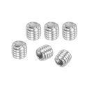 PATIKIL 100個の六角ソケットグラブスクリュー M6x6mm ネジトグラブボルト 304ステンレススチール ドアハンドルライト取り付け修理用