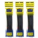 PATIKIL テニスラケットグリップテープ 3パックPUラケットオーバーグリップ ダンピングリッジ付きアンチスリップ吸収性パーフォレーテッドハンドルグリップ バドミントンピクルボール釣り竿用 黒