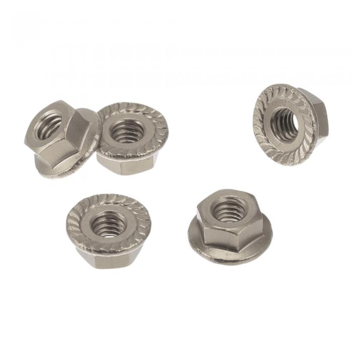 REPAIROCK 5個M4車用フランジナットアルミ合金ノブ付き六角ロックフランジナット滑り止めロックフラン..