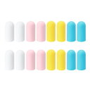 PATIKIL 旅行用の1.08インチ直径シリコンボトルカバー、16個セット、防漏再利用可能な中サイズトイレタリースリーブ、ローションシャンプーコンテナ用の旅行必需品、4色