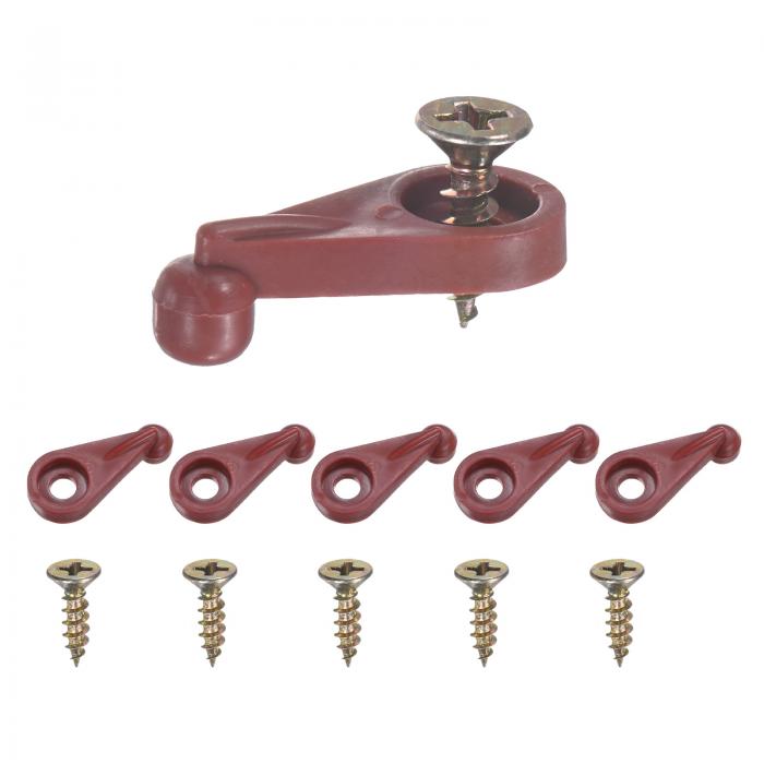 M METERXITY 50パック ガラスリテーナークリップ オフセット4mmプラスチックガラスパネルリテーナーク..