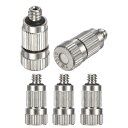 M METERXITY 真鍮霧ノズル5個セット 0.15mm オリフィス径 ミスターノズル真鍮 高圧スプレー 屋外冷却システム/温室/造園用[3/16
