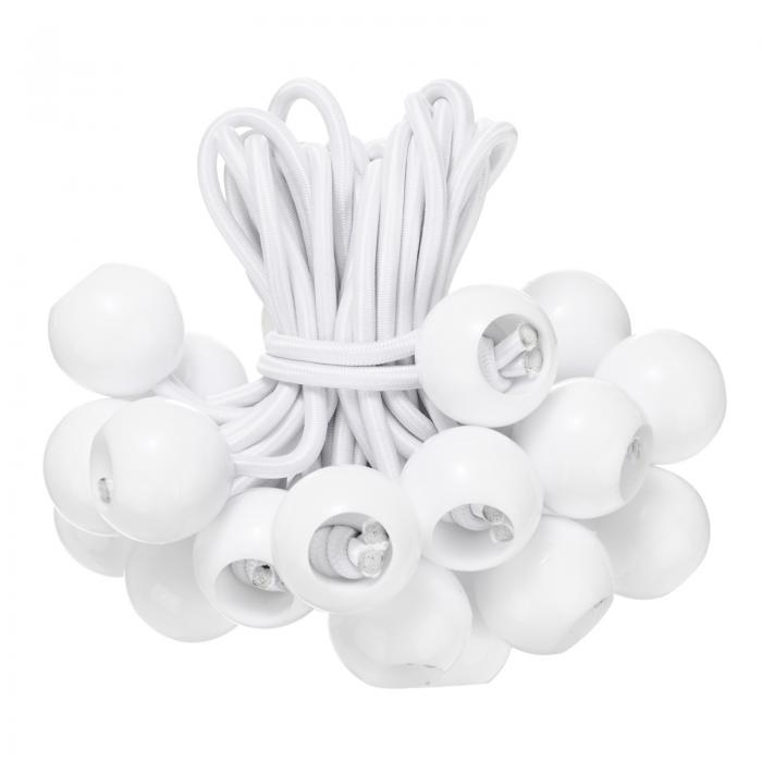 M METERXITY 25パック ボールバンジーコード 4" 高弾性キャノピー用タープタイダウンバンジーボール キ..