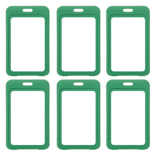 PATIKIL 6パック クリアバッジホルダー、プラスチックIDバッジホルダー ダブルサイドウィンドウ 垂直IDプロテクター クリップ クレジットカード 近接キーカード用、緑 PATIKIL 6パック クリアバッジホルダー、プラスチックIDバッジホルダー ダブルサイドウィンドウ 垂直IDプロテクター クリップ クレジットカード 近接キーカード用、緑