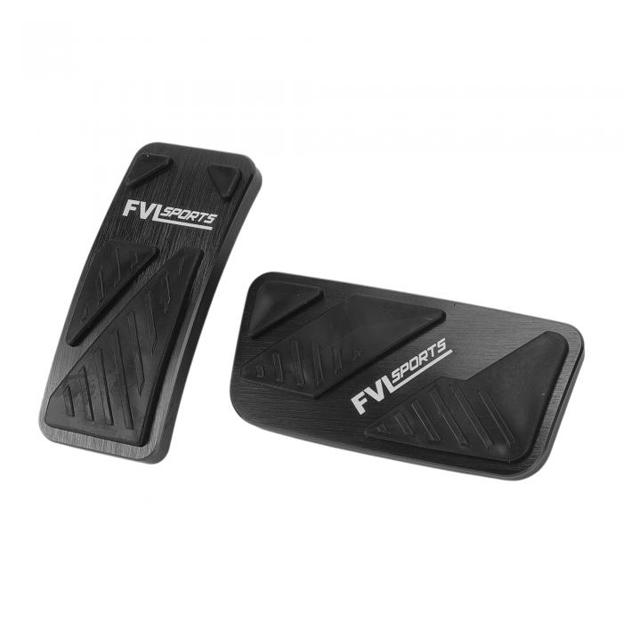 Hihaha 1セット 自動フットペダルパッドフットアクセルペダルカバー Fordに対応 レンジャー2024用 アルミニウム合金製 ブラック