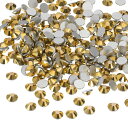 PATIKIL 1600個 SS16丸フラットバック水晶 3.8-4.0- mm ガラス ラインストーン 宝石 ダイヤモンド DIYクラフト 衣類 靴 ネイルア...