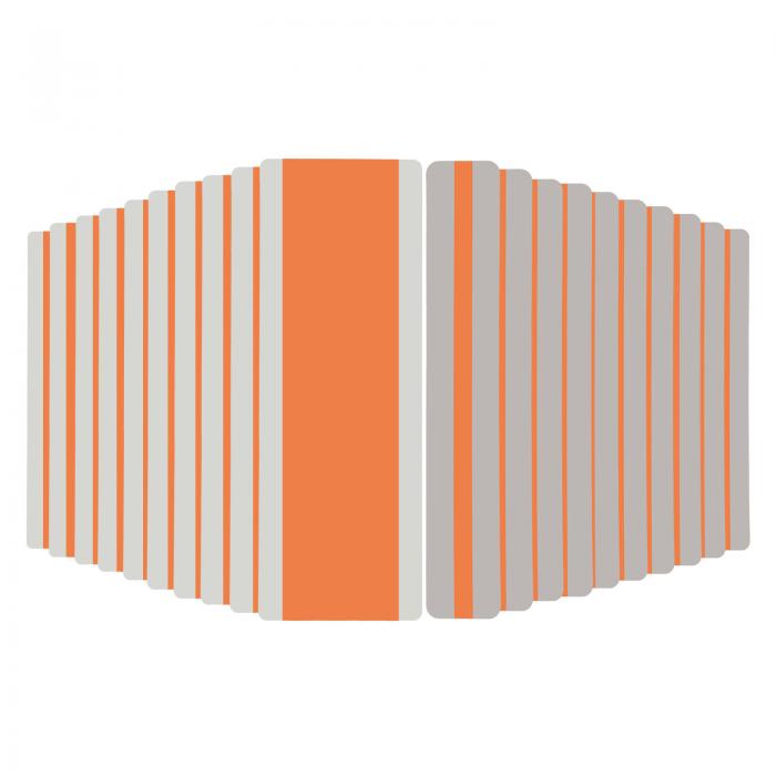 PATIKIL 22個のディスレクシア読書ツール 2サイズの読書トラッカーガイド読書ストリップ カラーオーバーレイハイライトブックマーク 教師向け オレンジ