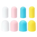 PATIKIL 旅行用のシリコン製ボトルカバー、8個セット、中・大サイズ用、液漏れ防止、再利用可能、トラベルエッセンシャル、ローションやシャンプー容器用、4色