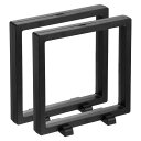 uxcell 2個 3D浮動ディスプレイケース 6.3 x 6.3 x 0.8