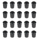 PATIKIL 3 mm 発光ダイオードホルダー 60個 プラスチック製ロングLEDホルダークリップ取り付け ブ ラケットソケットキャップ ランプ電球ベゼルマウントパネルLEDディスプレイ用 黒