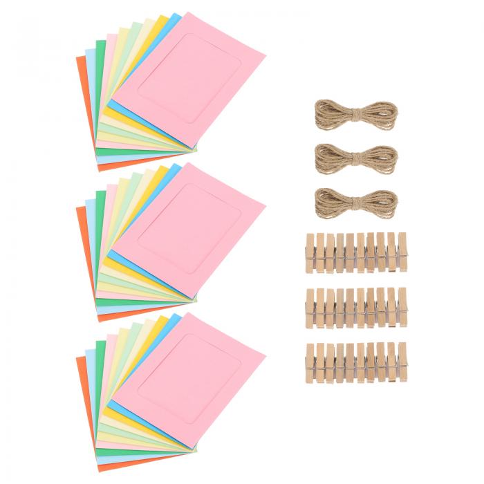 uxcell 30個 紙製フォトフレームキット 4 x 6