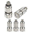 M METERXITY 真鍮霧ノズル10個セット 0.3 mmオリフィス径 ミスターノズル真鍮 高圧スプレー 屋外冷却システム/温室/造園用[3/16