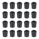 PATIKIL 8mm 発光ダイオードホルダー 40個 プラスチック製ロングLEDホルダークリップ取り付け ブ ラケットソケットキャップ ランプ電球ベゼルマウントパネルLEDディスプレイ用 黒