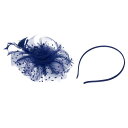 PATIKIL ファシネーターハットクリップセット ヘアバンドティーパーティーフェイスベールハットヴィンテージヘッドウェアウィメンズフェザー メッシュ 女性 ネ...