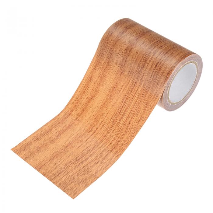 M METERXITY 1巻 木目修理テープ 3.15" x 15フィート 質感リアルな自己粘着性木製床テープ 接点ペーパ..