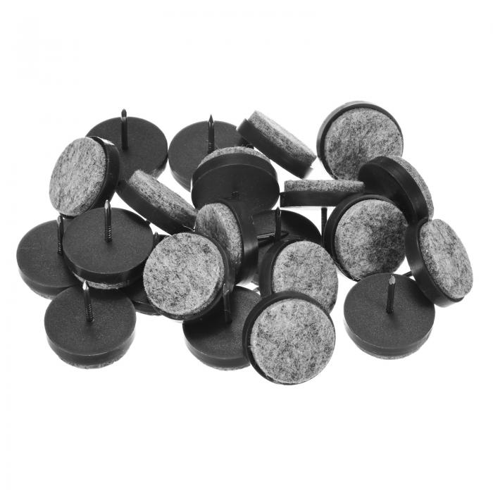 M METERXITY 24個入り 家具用フェルトパッドネイルオン 直径1.1"（28mm） 厚手 フェルト丸パッド 椅子/..