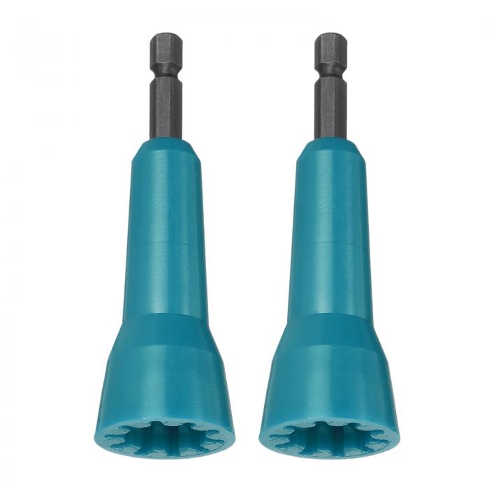 uxcell ドリル用ワイヤー捻りツール2個セット 電気工ワイヤー捻りツール 1/4"ヘックスシャンク付き 電..