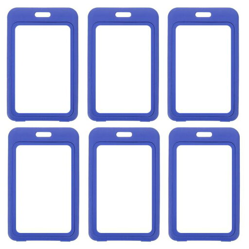 PATIKIL 6パック クリアバッジホルダー、プラスチックIDバッジホルダー ダブルサイドウィンドウ 垂直IDプロテクター クリップ クレジットカード プロキシキーカード用、ブ ライトブルー PATIKIL 6パック クリアバッジホルダー、プラスチックIDバッジホルダー ダブルサイドウィンドウ 垂直IDプロテクター クリップ クレジットカード プロキシキーカード用、ブ ライトブルー