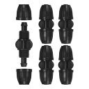 M METERXITY 5パック ドリップ灌漑用バーブ ロックフィッティング 3/8"チューブコネクタプラスチックカップリング 温室/水族館/庭 散水システム用 ドリップ灌漑部品