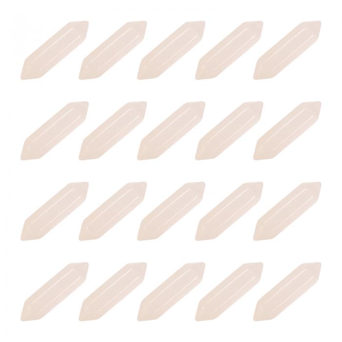 PATIKIL ワンド水晶ストーン 20個の天然水晶磨かれたラブ宝石ローズクォーツポケットバルクセットバランシング瞑想ギフト 母親女性誕生日用 ピンククォーツ