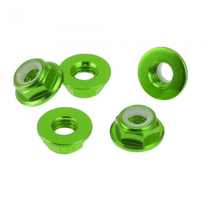 REPAIROCK 5個M5車用フランジナットアルミ合金フラット六角逆転ロックフランジナット滑り止めロックフ..