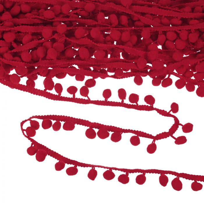 M METERXITY ポンポンボールフリンジトリム 20ヤード11mmボールフリンジトリムリボン ホームデコレーシ..